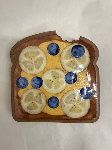Peanut Butter + Bananas + Blueberries