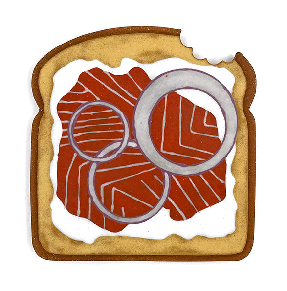 Lox + Onion on Cream Cheese