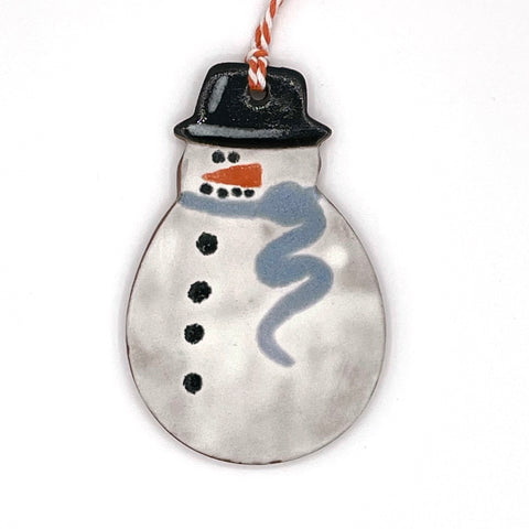Jolly Snowman Blue Scarf