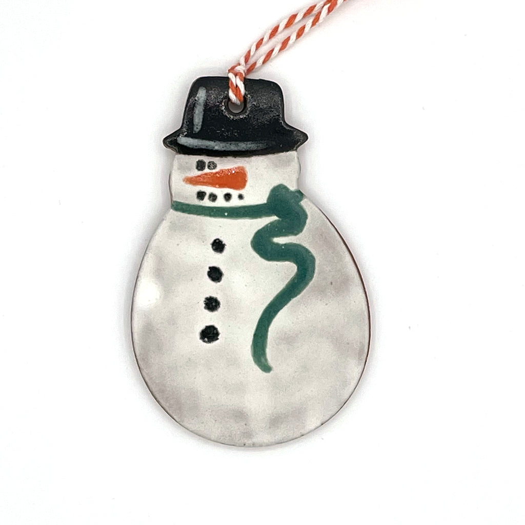 Jolly Snowman Green Scarf